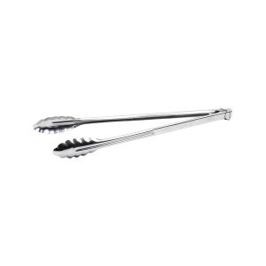 Winco UTLK-16 Utility Tongs, 16", With Locking Ring, Coil Spring, 0.9 mm Thick