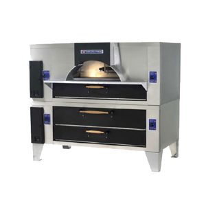 Bakers Pride FC-816/Y-800BL Il Forno Classico® Pizza Oven, Double Stacked with Y-800, brick lined, gas, 66" W x 44" D Deck
