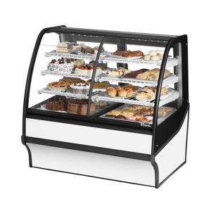 True TDM-DZ-48-GE/GE-W-W Display Merchandiser, Dual Zone (Dry/Refrigerated), 48-1/4"W, Self-Contained Refrigeration