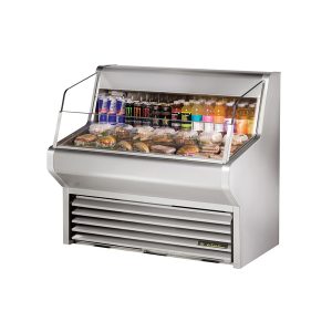 True THAC-48-S-HC-LD Horizontal Air Curtain Merchandiser, 48-1/8"W x 43-3/8"H, Self-Contained Refrigeration